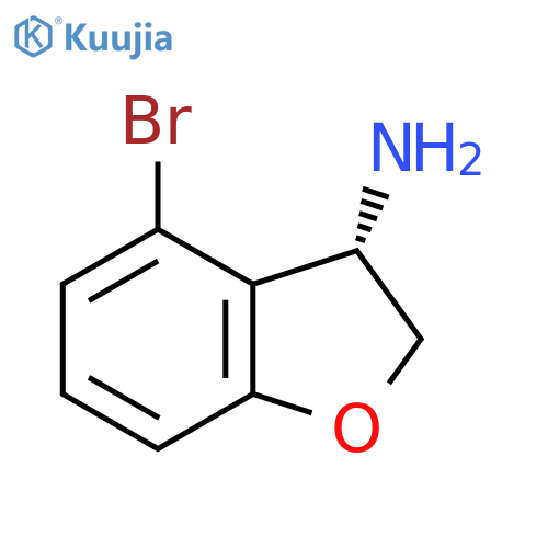 (3S)-4-bromo-2,3-dihydrobenzofuran-3-amine structure