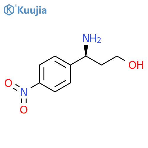 (3S)-3-amino-3-(4-nitrophenyl)propan-1-ol structure
