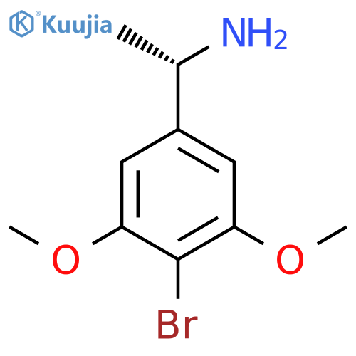 (1S)-1-(4-bromo-3,5-dimethoxyphenyl)ethan-1-amine structure