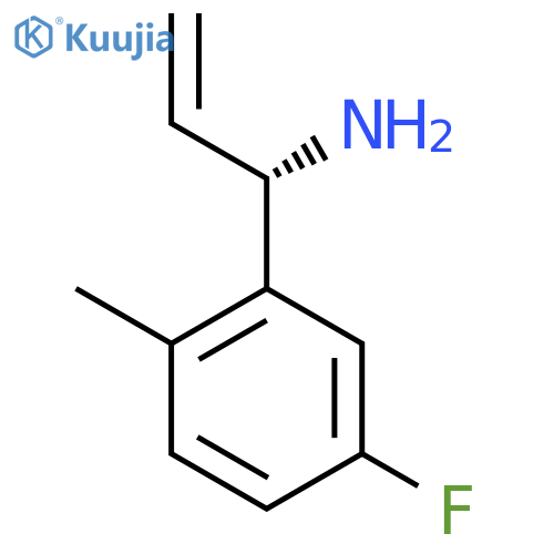(S)-1-(5-FLUORO-2-METHYLPHENYL)PROP-2-EN-1-AMINE structure