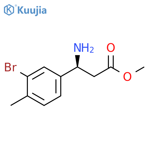 METHYL (3S)-3-AMINO-3-(3-BROMO-4-METHYLPHENYL)PROPANOATE structure