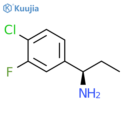 (1R)-1-(4-CHLORO-3-FLUOROPHENYL)PROPYLAMINE structure