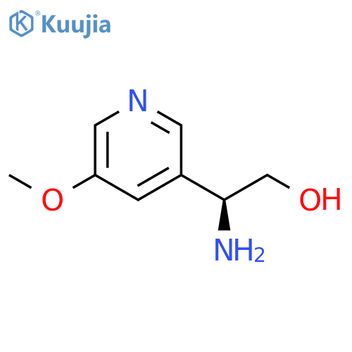 (2S)-2-amino-2-(5-methoxypyridin-3-yl)ethan-1-ol structure