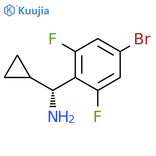 (1R)(4-BROMO-2,6-DIFLUOROPHENYL)CYCLOPROPYLMETHYLAMINE structure