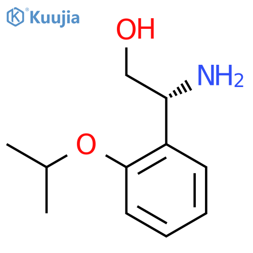 (2R)-2-amino-2-2-(propan-2-yloxy)phenylethan-1-ol structure