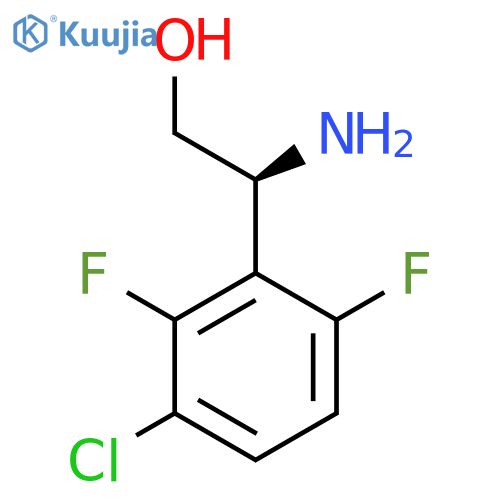 (2S)-2-amino-2-(3-chloro-2,6-difluorophenyl)ethan-1-ol structure