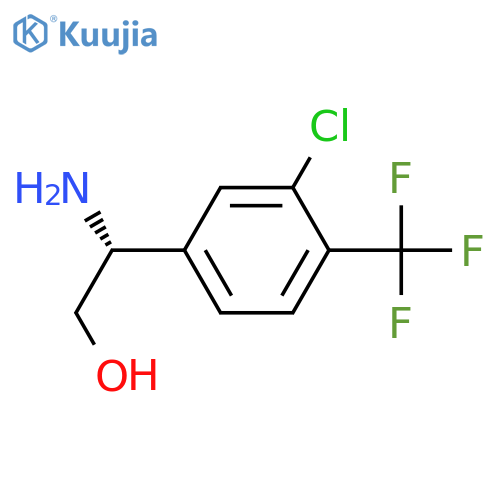 (2R)-2-amino-2-3-chloro-4-(trifluoromethyl)phenylethan-1-ol structure