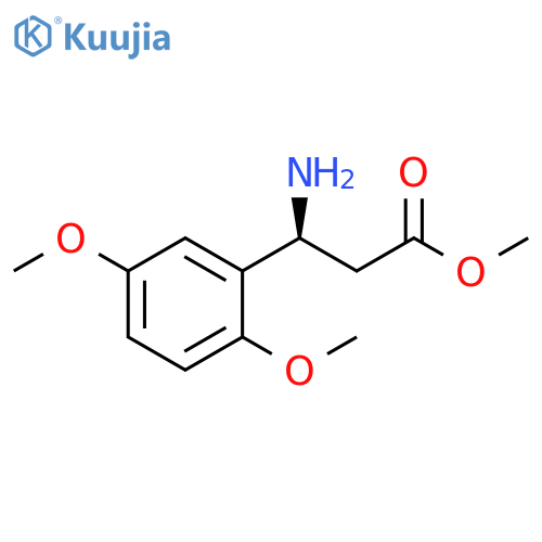 METHYL (3S)-3-AMINO-3-(2,5-DIMETHOXYPHENYL)PROPANOATE structure