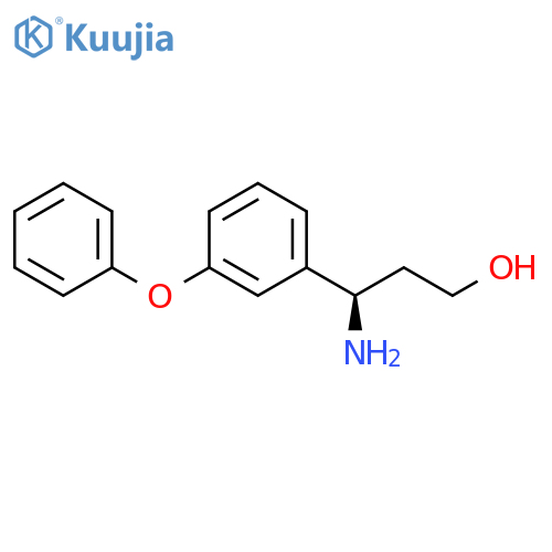 (3R)-3-amino-3-(3-phenoxyphenyl)propan-1-ol structure