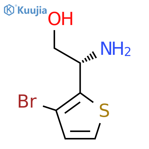(2S)-2-amino-2-(3-bromothiophen-2-yl)ethan-1-ol structure
