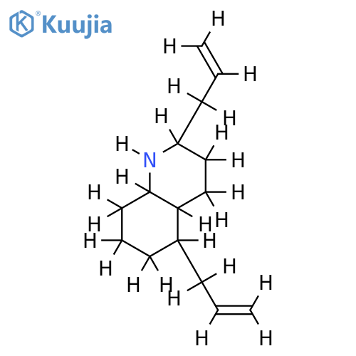2,5-diallyl-cis-decahydroquinoline structure