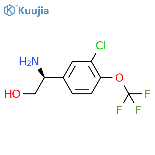 (2S)-2-amino-2-3-chloro-4-(trifluoromethoxy)phenylethan-1-ol structure