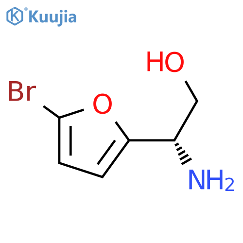 (2S)-2-amino-2-(5-bromofuran-2-yl)ethan-1-ol structure