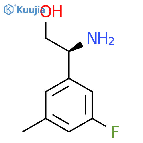 (2S)-2-amino-2-(3-fluoro-5-methylphenyl)ethan-1-ol structure