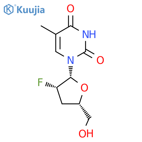 1-[(2R,3S,5S)-3-Fluoro-5-(hydroxymethyl)oxolan-2-yl]-5-methylpyrimidine-2,4-dione structure
