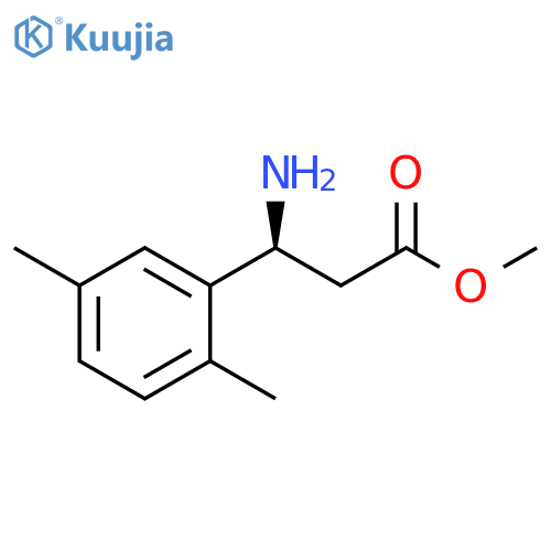 METHYL (3S)-3-AMINO-3-(2,5-DIMETHYLPHENYL)PROPANOATE structure