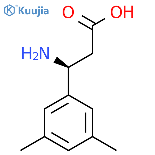 (3S)-3-amino-3-(3,5-dimethylphenyl)propanoic acid structure
