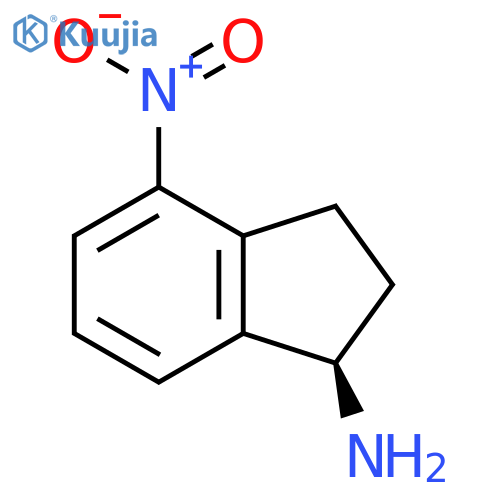 (R)-4-Nitro-2,3-dihydro-1H-inden-1-amine structure