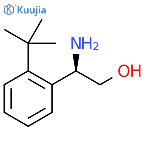 (2R)-2-amino-2-(2-tert-butylphenyl)ethan-1-ol structure