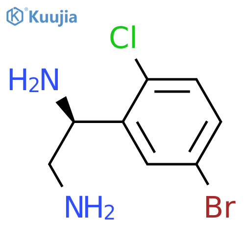 (1S)-1-(5-BROMO-2-CHLOROPHENYL)ETHANE-1,2-DIAMINE structure
