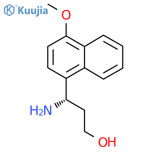 (3S)-3-amino-3-(4-methoxynaphthalen-1-yl)propan-1-ol structure