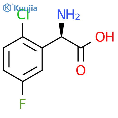 (R)-2-AMINO-2-(2-CHLORO-5-FLUOROPHENYL)ACETIC ACID HCL structure