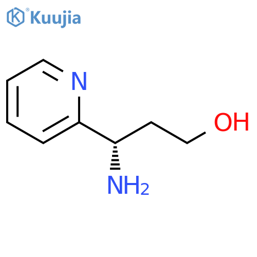 (3S)-3-amino-3-(pyridin-2-yl)propan-1-ol structure