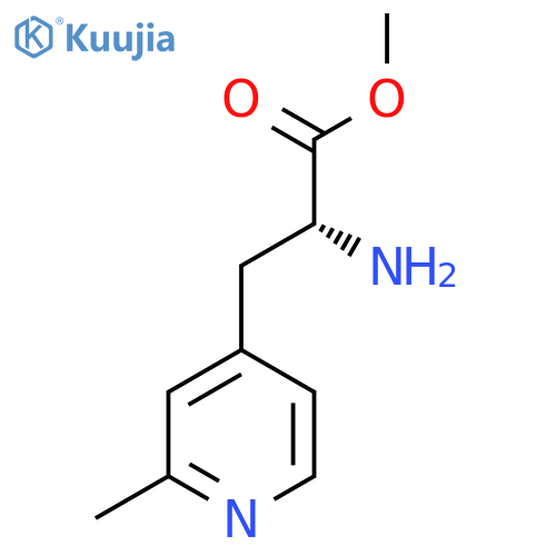 methyl (2R)-2-amino-3-(2-methyl-4-pyridyl)propanoate structure