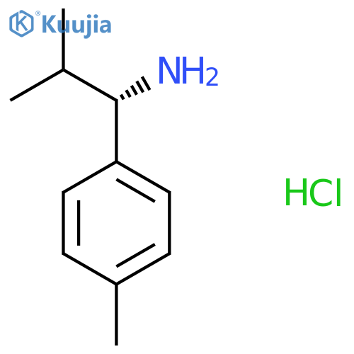 (1S)-2-methyl-1-(4-methylphenyl)propan-1-amine structure