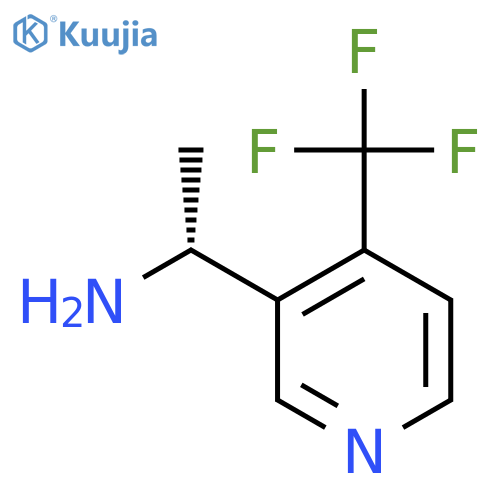 (1R)-1-4-(trifluoromethyl)pyridin-3-ylethan-1-amine structure