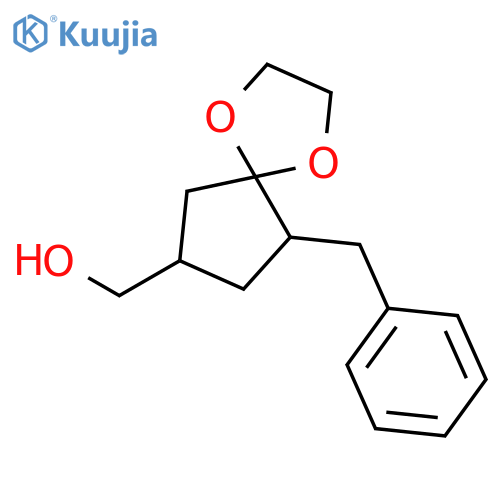 1,4-Dioxaspiro[4.4]nonane-7-methanol, 9-(phenylmethyl)- structure