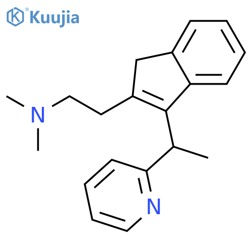 1H-Indene-2-ethanamine,N,N-dimethyl-3-[(1S)-1-(2-pyridinyl)ethyl]- structure