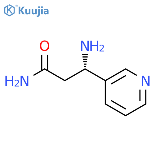 (3S)-3-amino-3-(pyridin-3-yl)propanamide structure