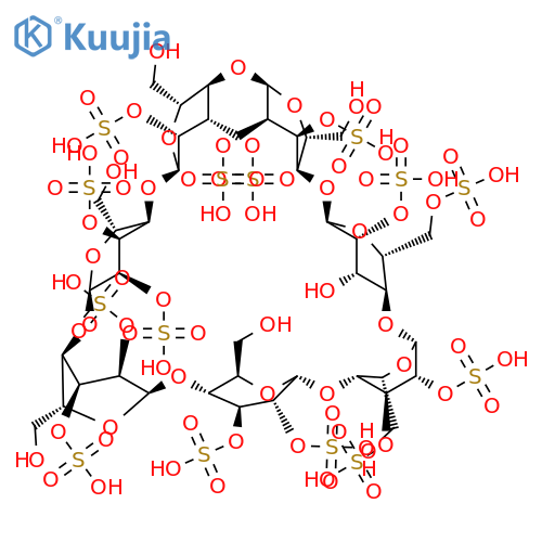 beta-Cyclodextrin, tetradecakis(hydrogen sulfate) structure
