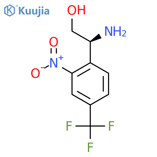 (2S)-2-amino-2-2-nitro-4-(trifluoromethyl)phenylethan-1-ol structure