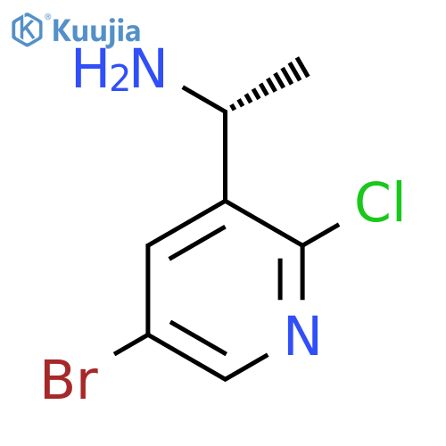 (1R)-1-(5-bromo-2-chloropyridin-3-yl)ethan-1-amine structure