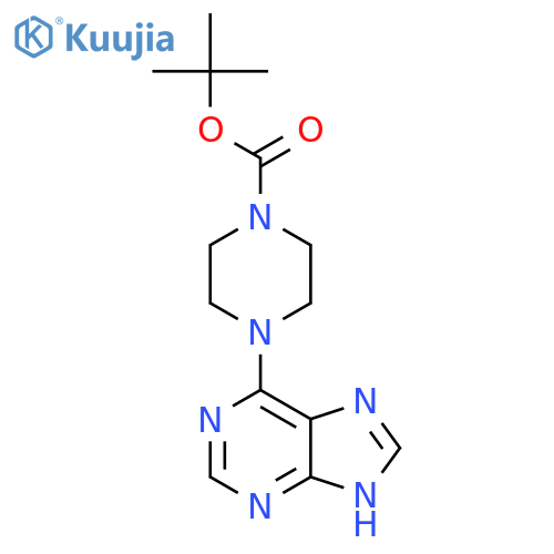 tert-Butyl 4-(9H-purin-6-yl)-piperazine-1-carboxylate structure