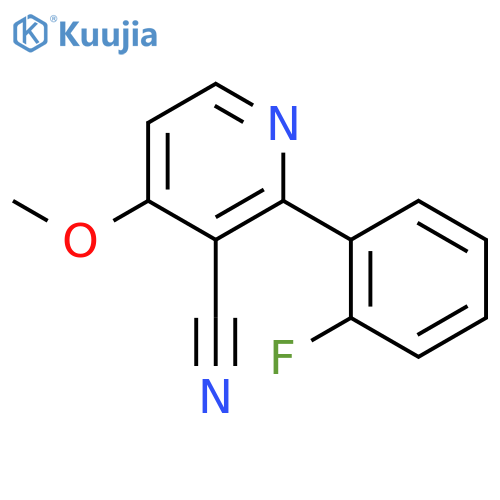 2-(2-Fluorophenyl)-4-methoxynicotinonitrile structure