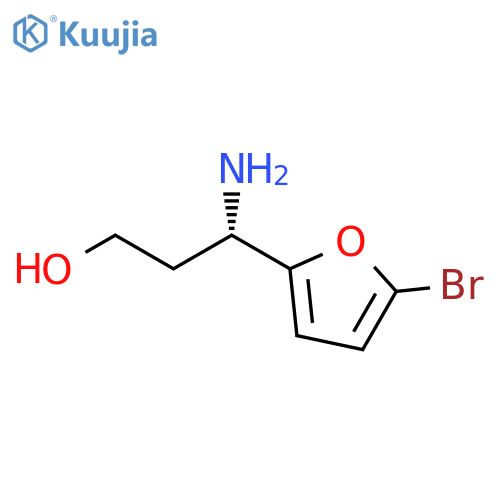 (3S)-3-amino-3-(5-bromofuran-2-yl)propan-1-ol structure