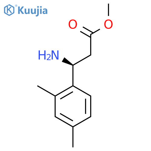 methyl (3S)-3-amino-3-(2,4-dimethylphenyl)propanoate structure