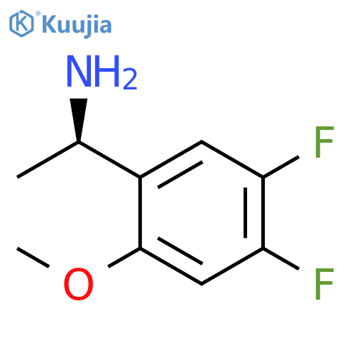 (1R)-1-(4,5-difluoro-2-methoxyphenyl)ethan-1-amine structure