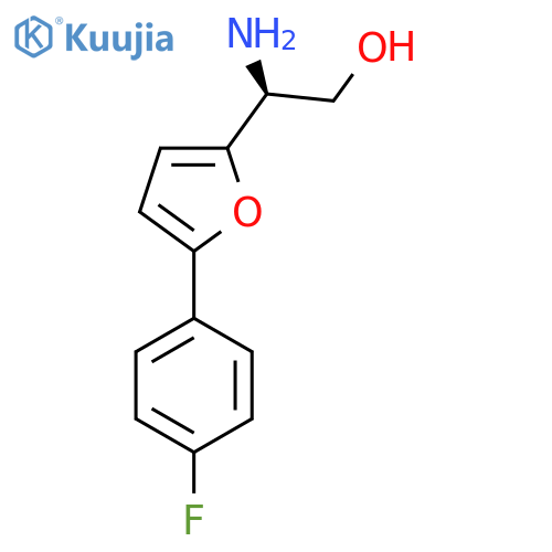 (2S)-2-amino-2-5-(4-fluorophenyl)furan-2-ylethan-1-ol structure