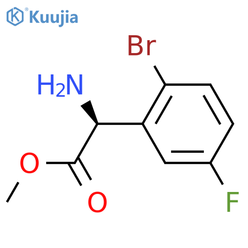 METHYL (S)-2-AMINO-2-(2-BROMO-5-FLUOROPHENYL)ACETATE HCL structure