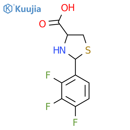 2-(2,3,4-Trifluorophenyl)-1,3-thiazolidine-4-carboxylic acid structure
