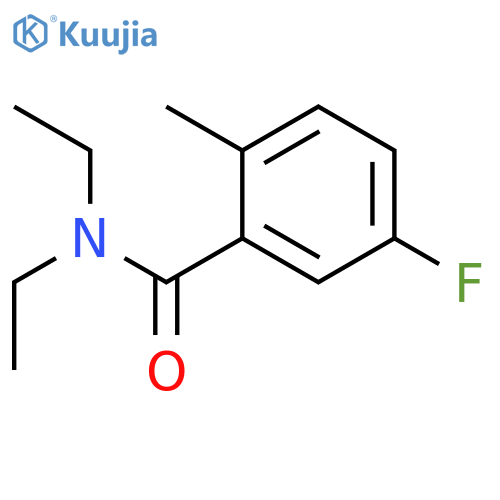 Benzamide, N,N-diethyl-5-fluoro-2-methyl- structure