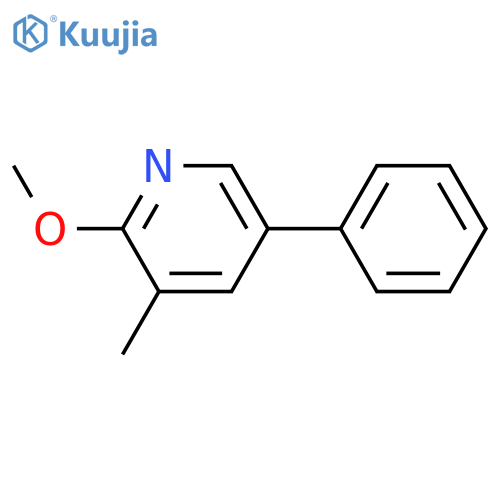 2-Methoxy-3-methyl-5-phenylpyridine structure