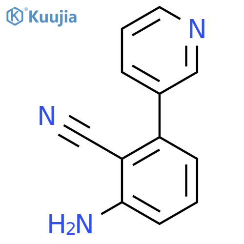 2-Amino-6-(pyridin-3-yl)benzonitrile structure