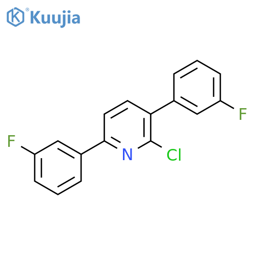2-Chloro-3,6-bis(3-fluorophenyl)pyridine structure