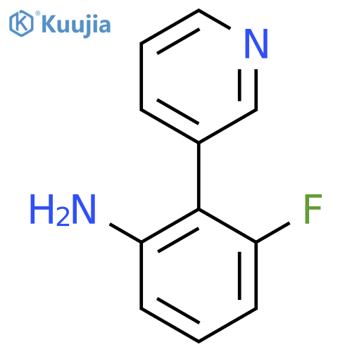 3-Fluoro-2-(pyridin-3-yl)benzenamine structure