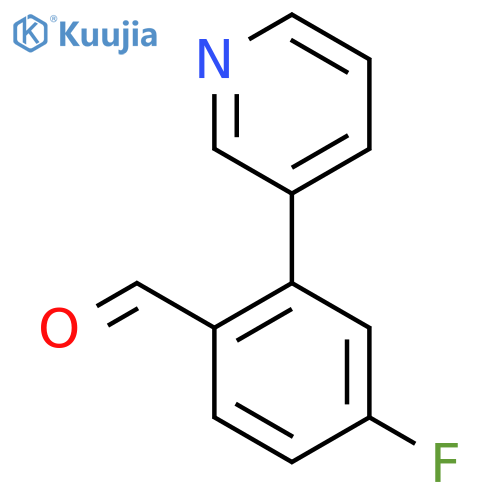4-Fluoro-2-(pyridin-3-yl)benzaldehyde structure